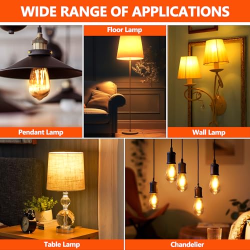 Vintage LED Edison Bulbs 60W Equivalent (2 Count)