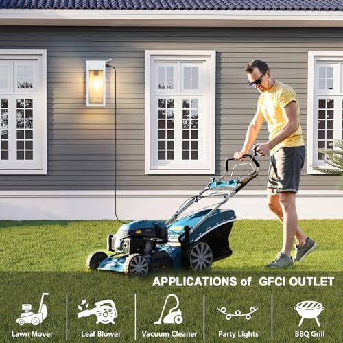 Porch Lights with GFCI Outlet