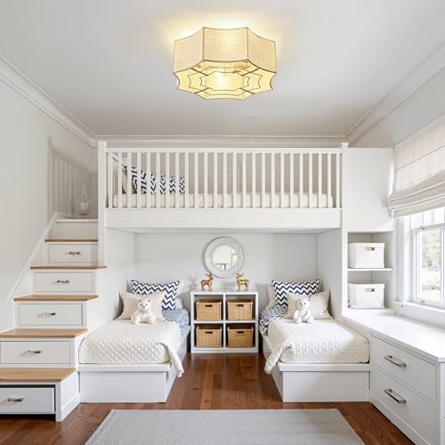 Remote Ceiling Fans with Lights (Fabric)