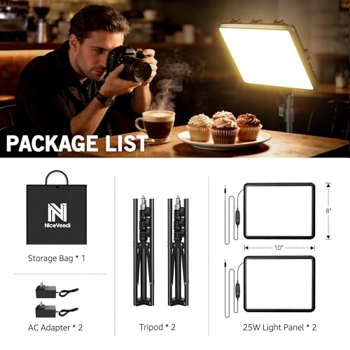 2 Pack 25W Photography Lighting (2 Count)
