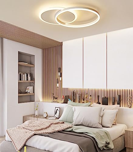 Chaners Ceiling Light LED Ceiling Light Ring Design Lighting Dimmable with Remote Control Lights for Living Room Bedroom Hallway