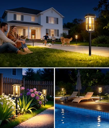 8 Pack Solar Pathway Lights Outdoor (8 Count)