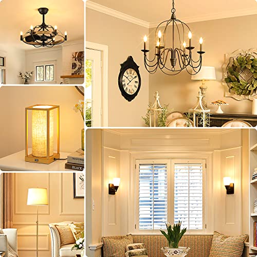 E12 Candelabra LED Light Bulbs 60W Equivalent (12 Count)