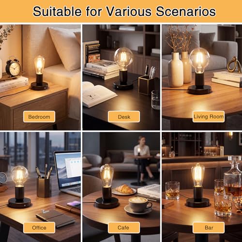 2Pcs Metal Table Lamp Base E26 (2 Count)