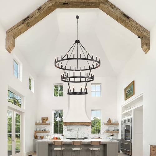 53" Large Chandelier for High Ceilings 3
