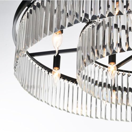Crystal Chandeliers Modern Contemporary Ceiling Lights Fixtures Pendant Lighting for Dining Room Living Room Chandelier D33.5