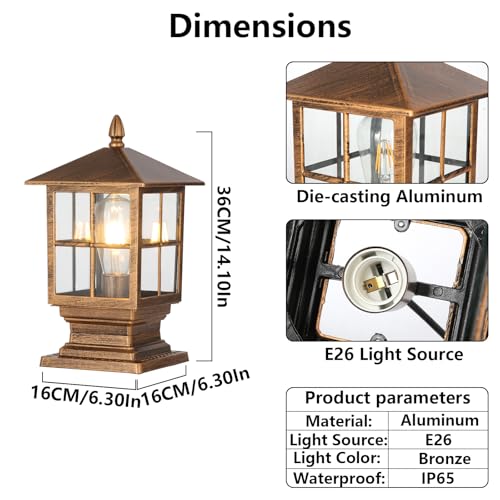 Modern Exterior Pillar Lights