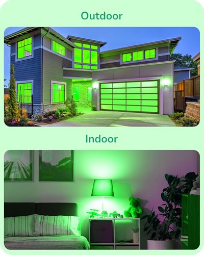 Halloween Outdoor PAR38 Green Flood LED Light Bulbs Dimmable 4Pack (4 Count)