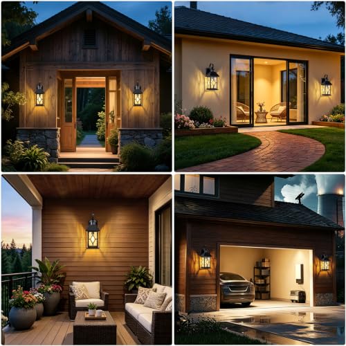 Motion Sensor Outdoor Lights (Matte Black (Hardwired ))