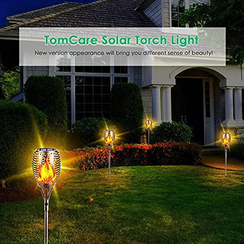 Flickering Flame Solar Torch Lights Outdoor (4 Count)