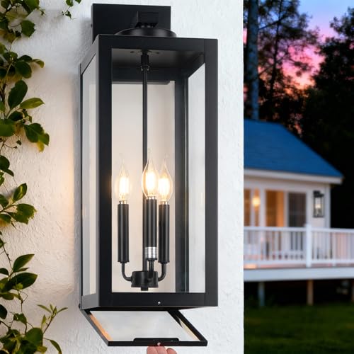 24" Extra Large Fully Enclosed Outdoor Light Fixture 3 (2 Count)