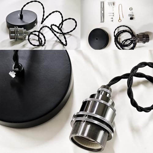 1 Light Mini Pendant Light Kit Black