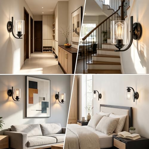 Black Wall Sconces Lights for Bathroom