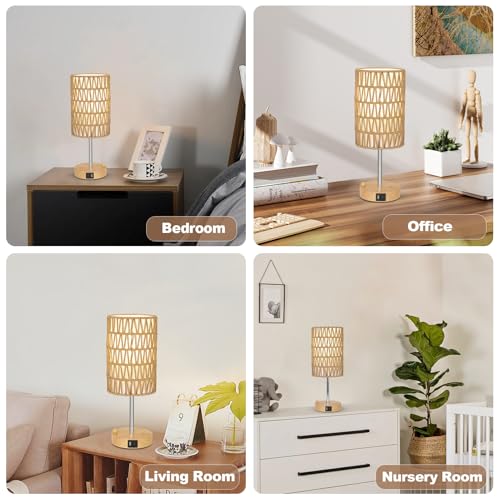 Bedside Lamps Set of 2 with Bulb (2 Count)