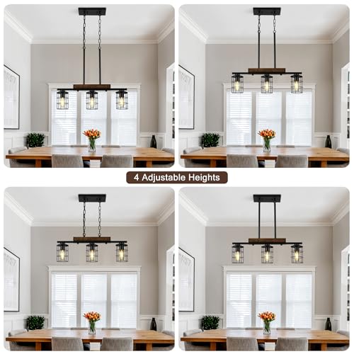 3 Light Farmhouse Kitchen Light Fixture