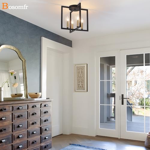 Semi Flush Mount Ceiling Light Fixture (4 Count)