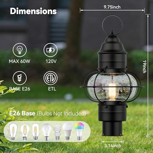Outdoor Post Light Hard Wired