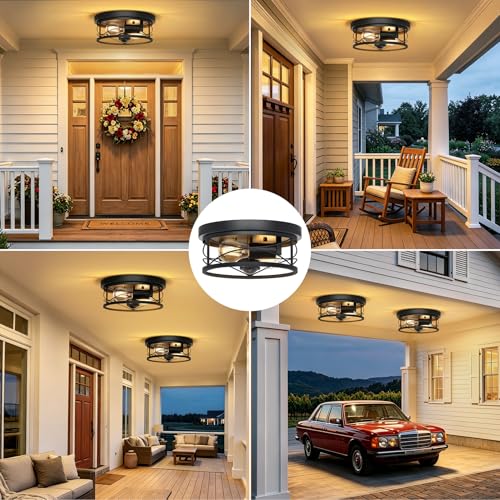 Dusk to Dawn Flush Mount Ceiling Light Fixtures