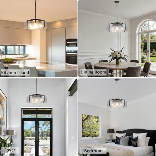 Black Chandelier for Dining Room Light Fixture