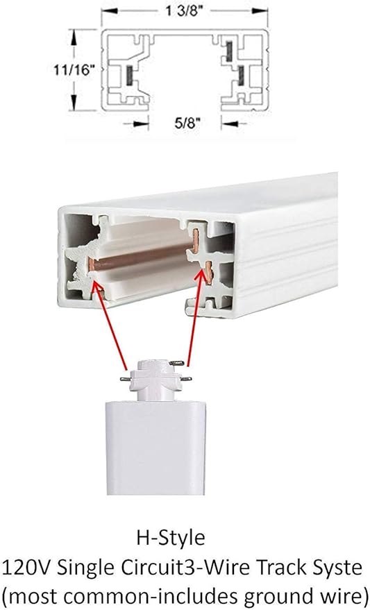 CLOUDY BAY 8W Dimmable LED Track Light Head,CRI90+ Day Light 5000K,Adjustable Tilt Angle Track Lighting Fixture,40° Angle for Accent Retail,White Finish,Halo Type- 3 Pack - Aura Lighting