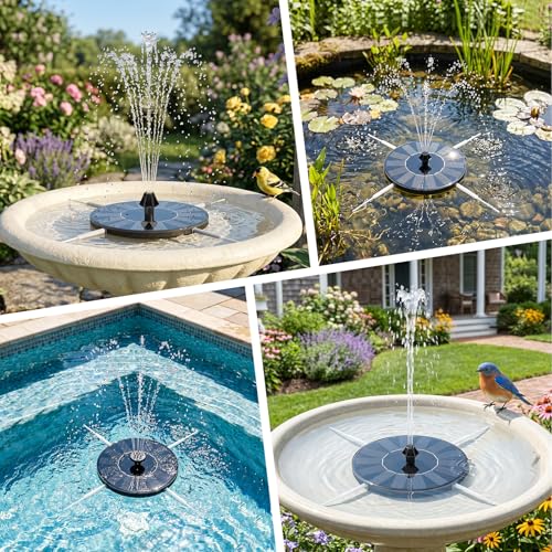Solar Bird Bath Fountains