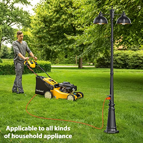 Dusk to Dawn Outdoor Lamp Post Lights with Outlet