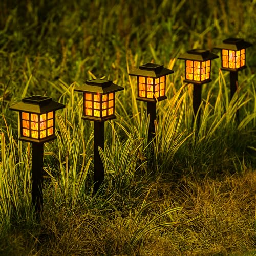 Solar Lights Outdoor Waterproof 10 Pack (6 Count)
