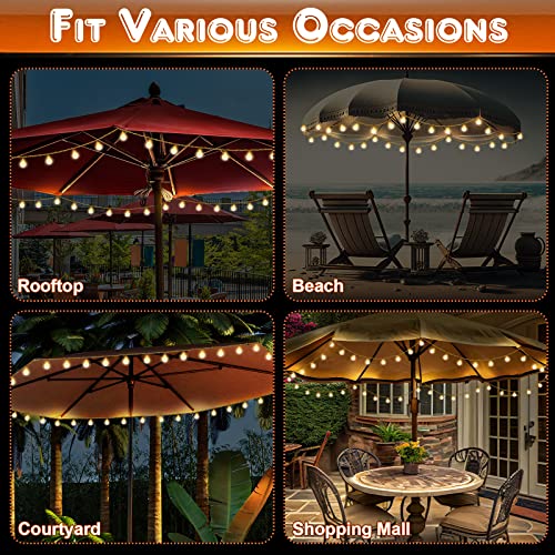 1 Pack 32 FT LED Patio Umbrella Lights
