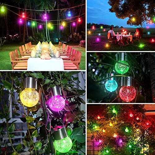 12Pack Outdoor Hanging Solar Lights (12 Count)