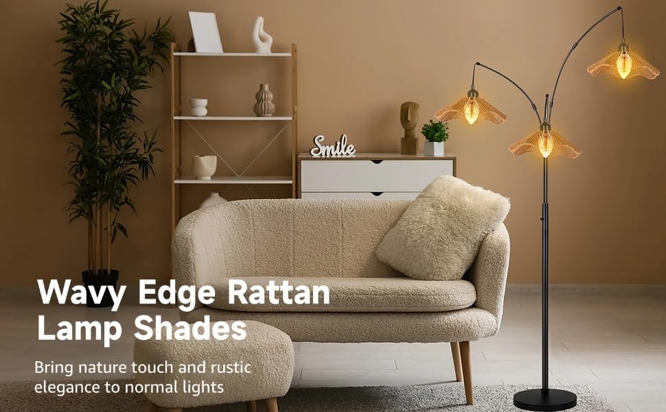 3PCS Rattan Lamp Shade (3 Count)