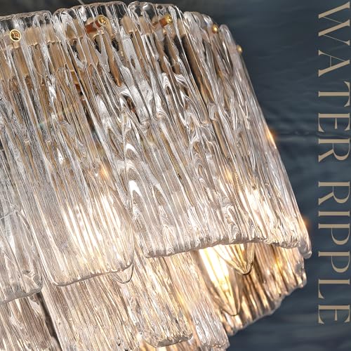 Modern 24" Crystal Glass Chandelier 10