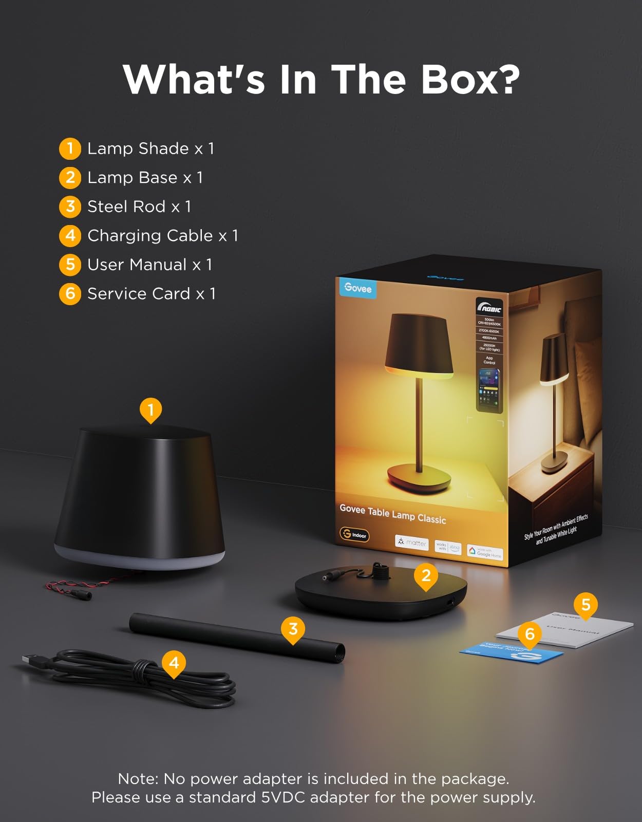 Smart Cordless Table Lamp Classic