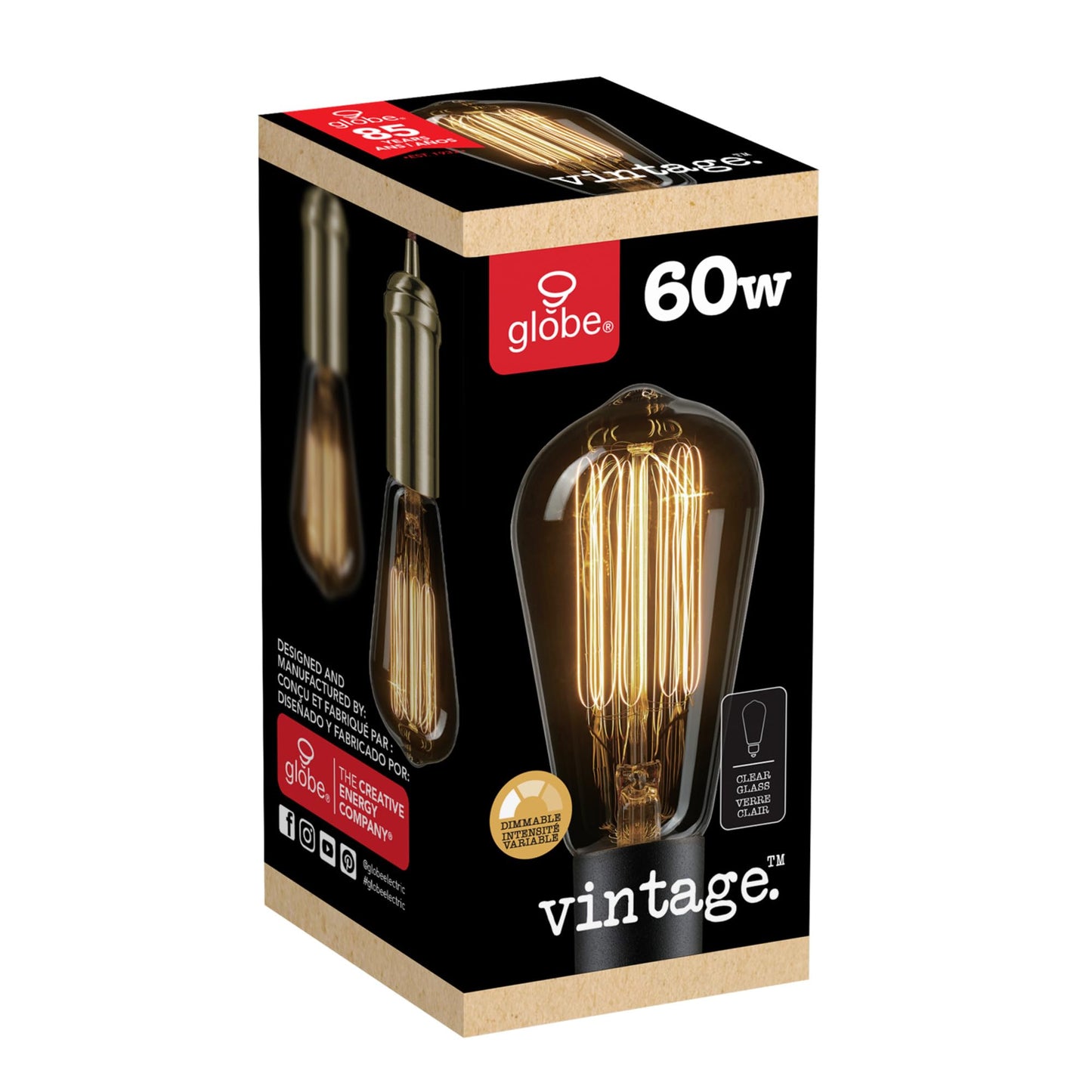 31321 Vintage Designer Light Bulb (3 Count)
