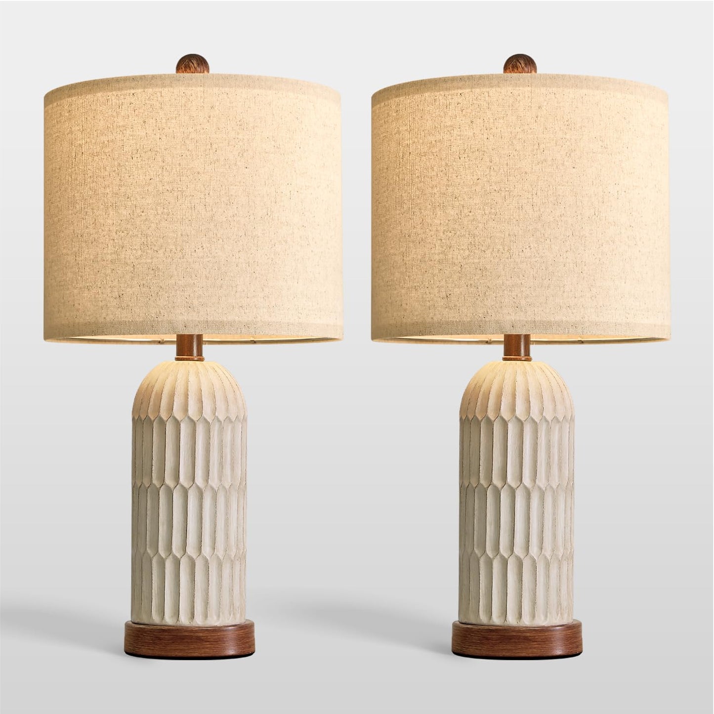 22" Bedside Table Lamps Set of 2 (2 Count)