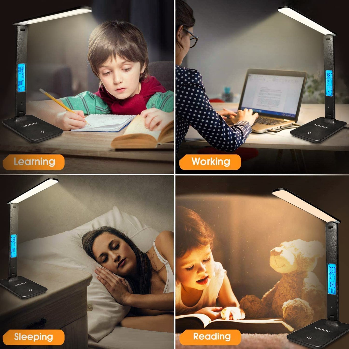 Desk Lamp with Wireless Charger