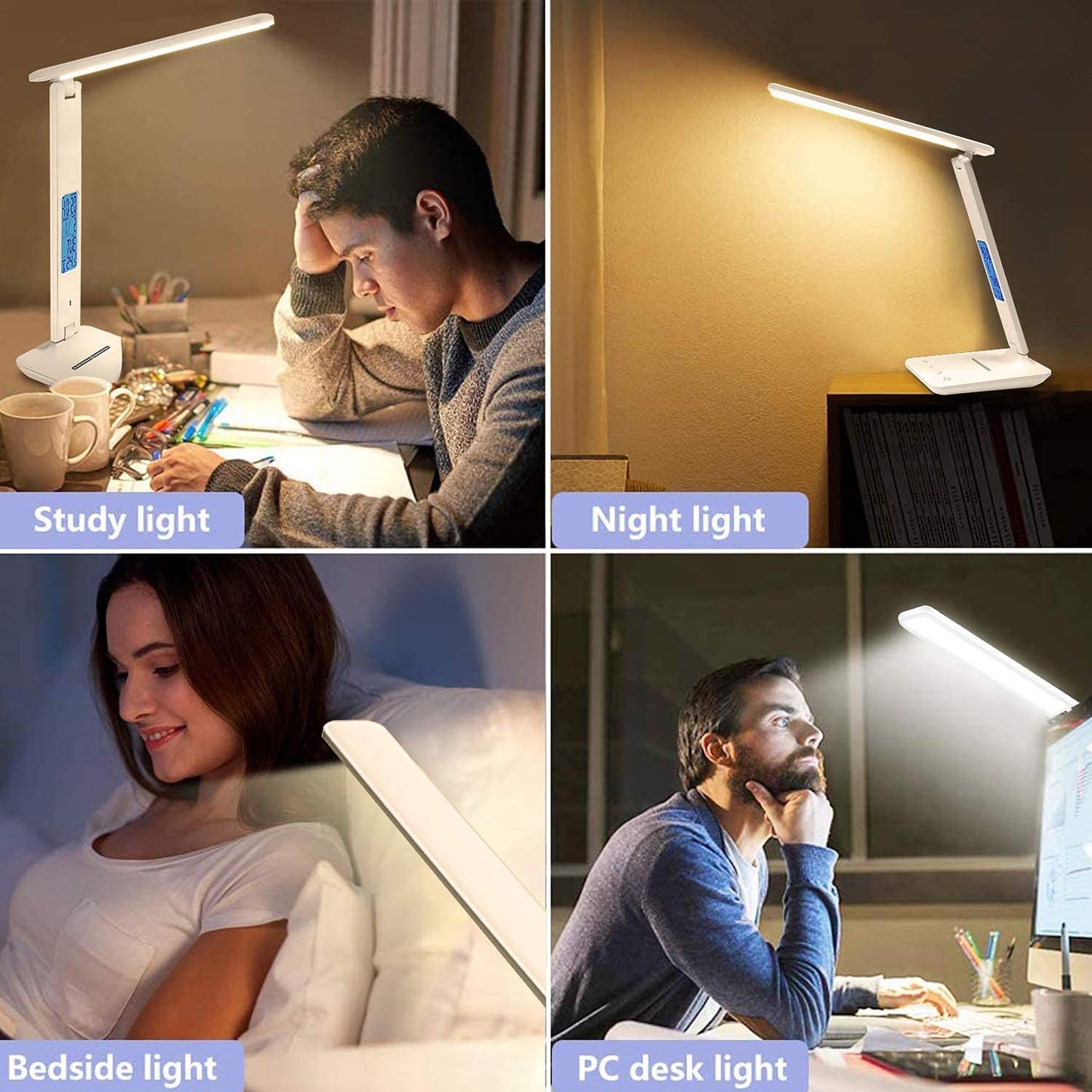Desk Lamp with Wireless Charger
