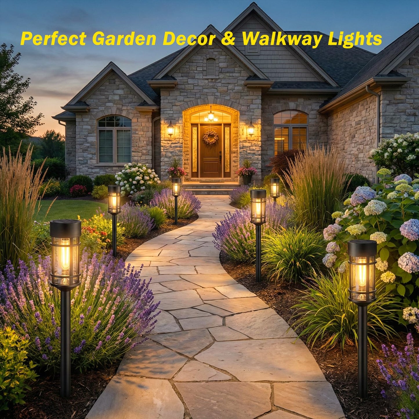 Solar Lights Outdoor Waterproof (8 Count)