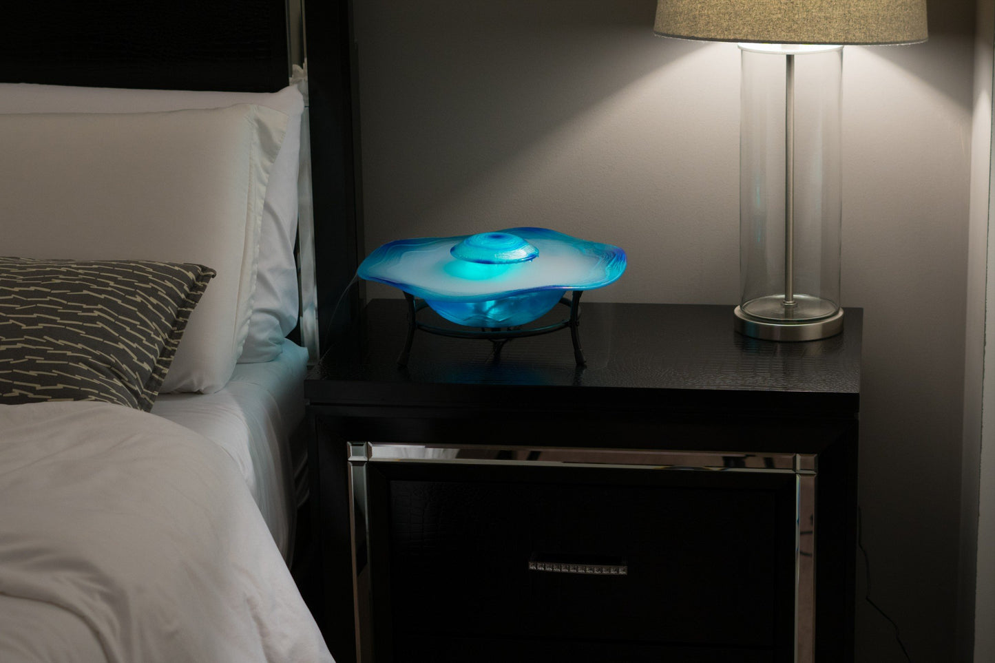 8" Color Changing LED Mist Indoor Tabletop Fountain