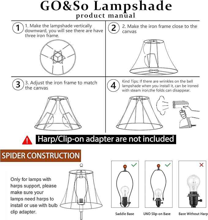 GO&SO Bell Lamp Shade Set of 1 Medium Square Cut Corner,6.5" x 13.2" x 10.6" (Spider) Dark Beige Fabric Lamp Shades for Table and Floor Lamps,Octagonal Lampshades Replac Bedroom,Easy Assembly