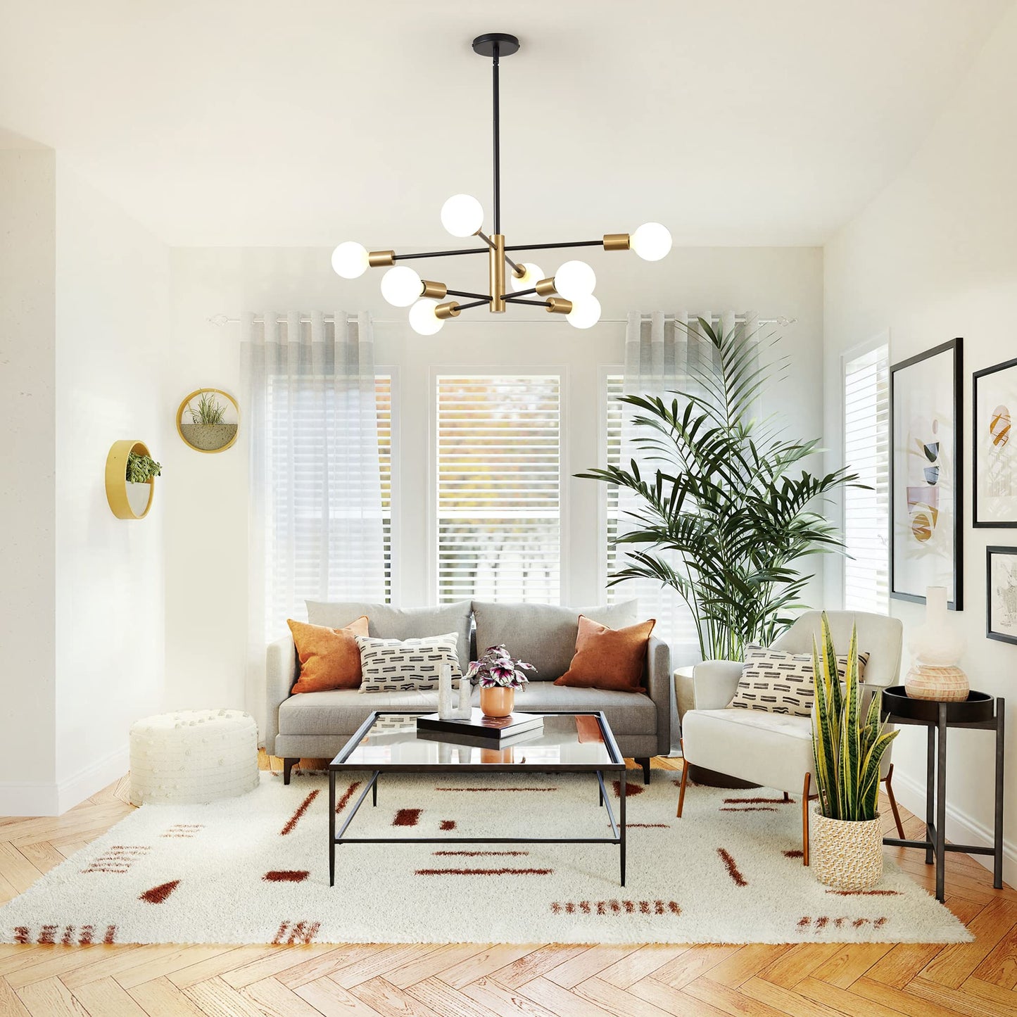 Modern Sputnik Chandelier