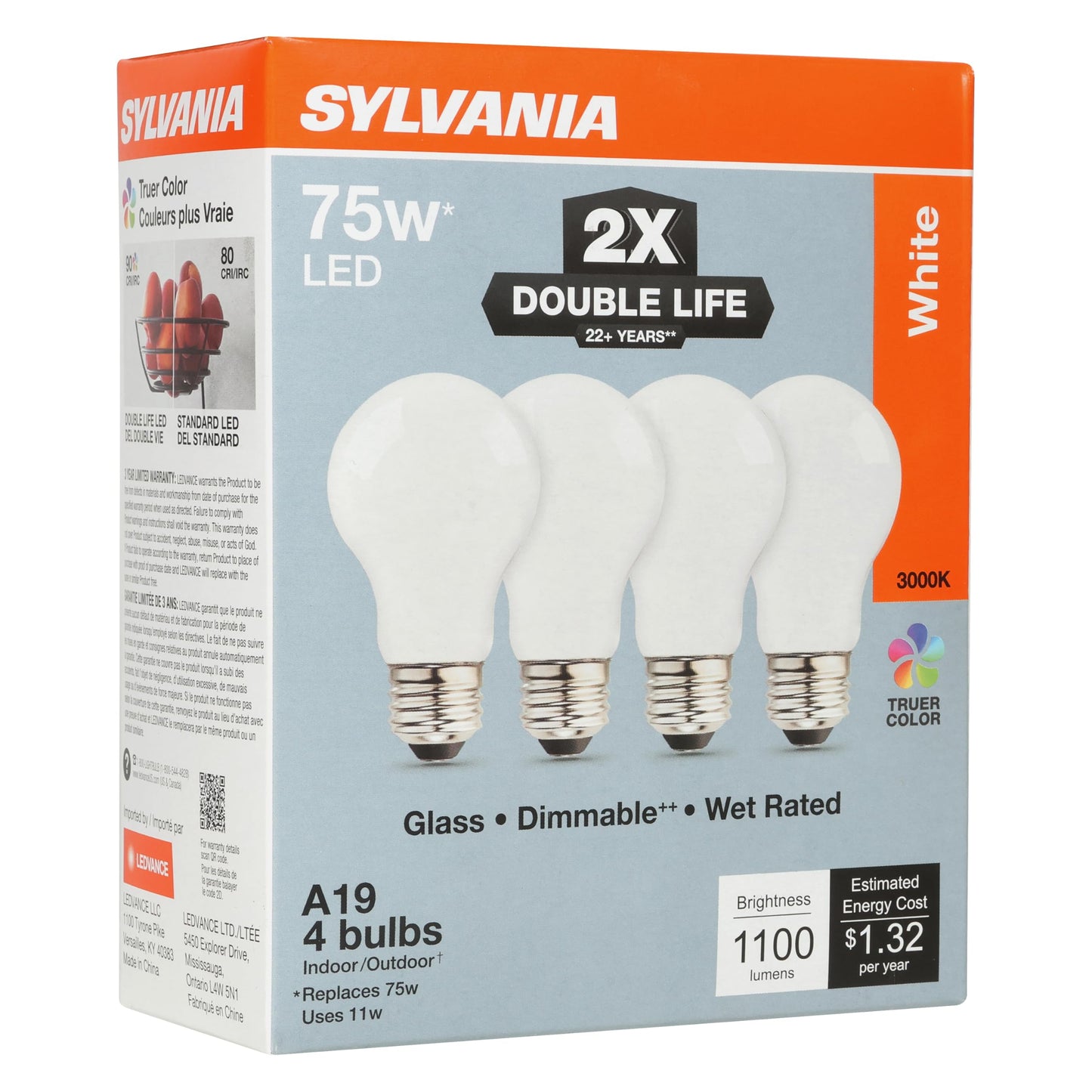 Sylvania Double Life LED Light Bulb (4 Count)