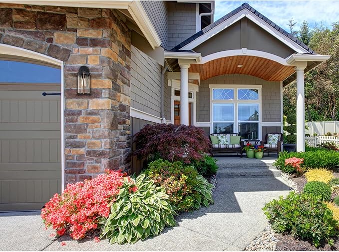 Westinghouse 6358800 Armin One-Light, Textured Black Finish with Barnwood Accents and Clear Seeded Glass OUTDOOR WALL Fixture,