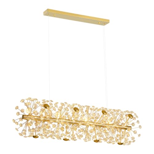 Modern Gold Crystal Firework Chandelier (Gold Long / Long 40inches)