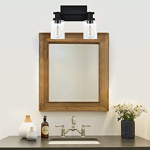 2 Light Wall Scone Spotlight Semi Flush Mount Ceiling Light (Black / 2-Light)