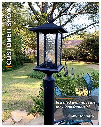 Dusk to Dawn Outdoor Post Lights (POST MOUNT X 2 (JUST SENSOR))
