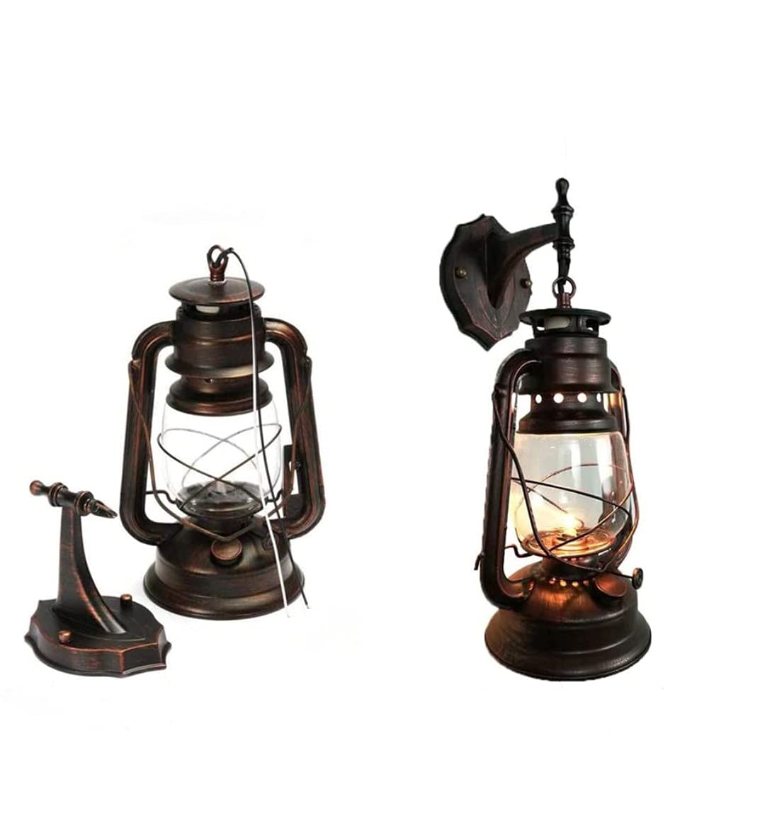 Rustic Wall Sconce Lantern Light (W7'')