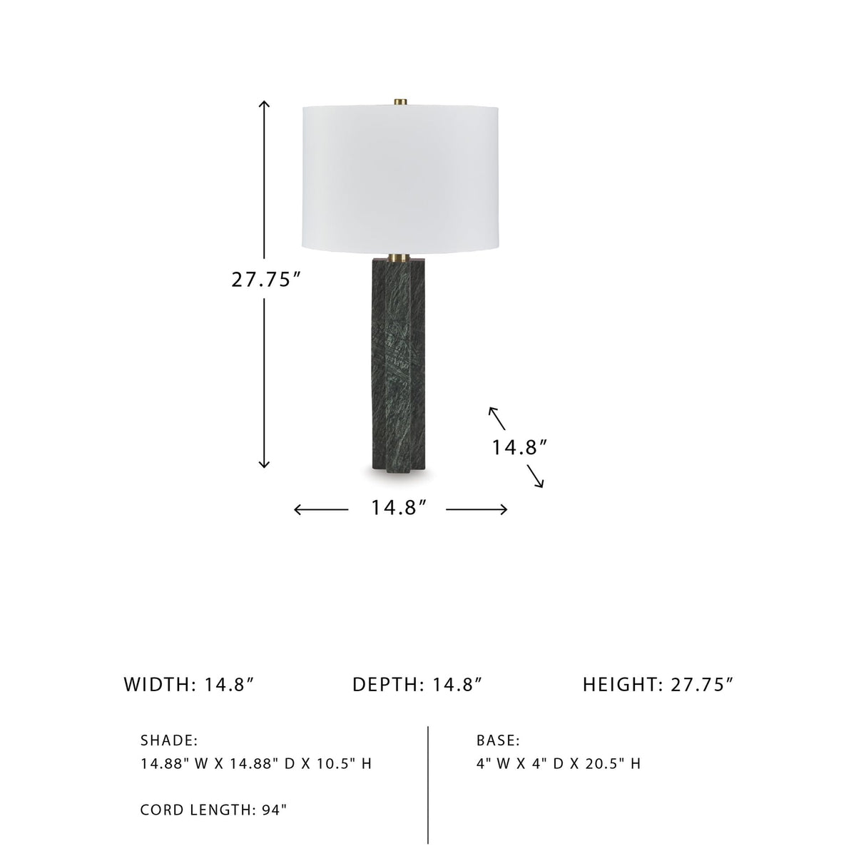 Keegan Table Lamp (Green / Table Lamp)