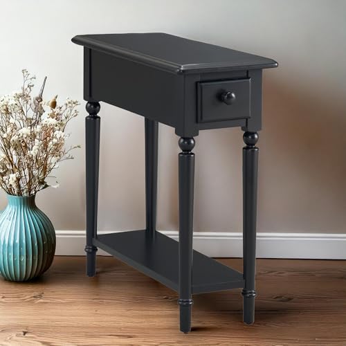 Coastal End Table (Swan Black)