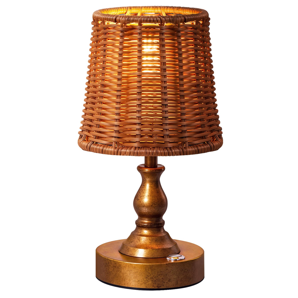 Mini Cordless LED Table Lamp (Antique Gold)