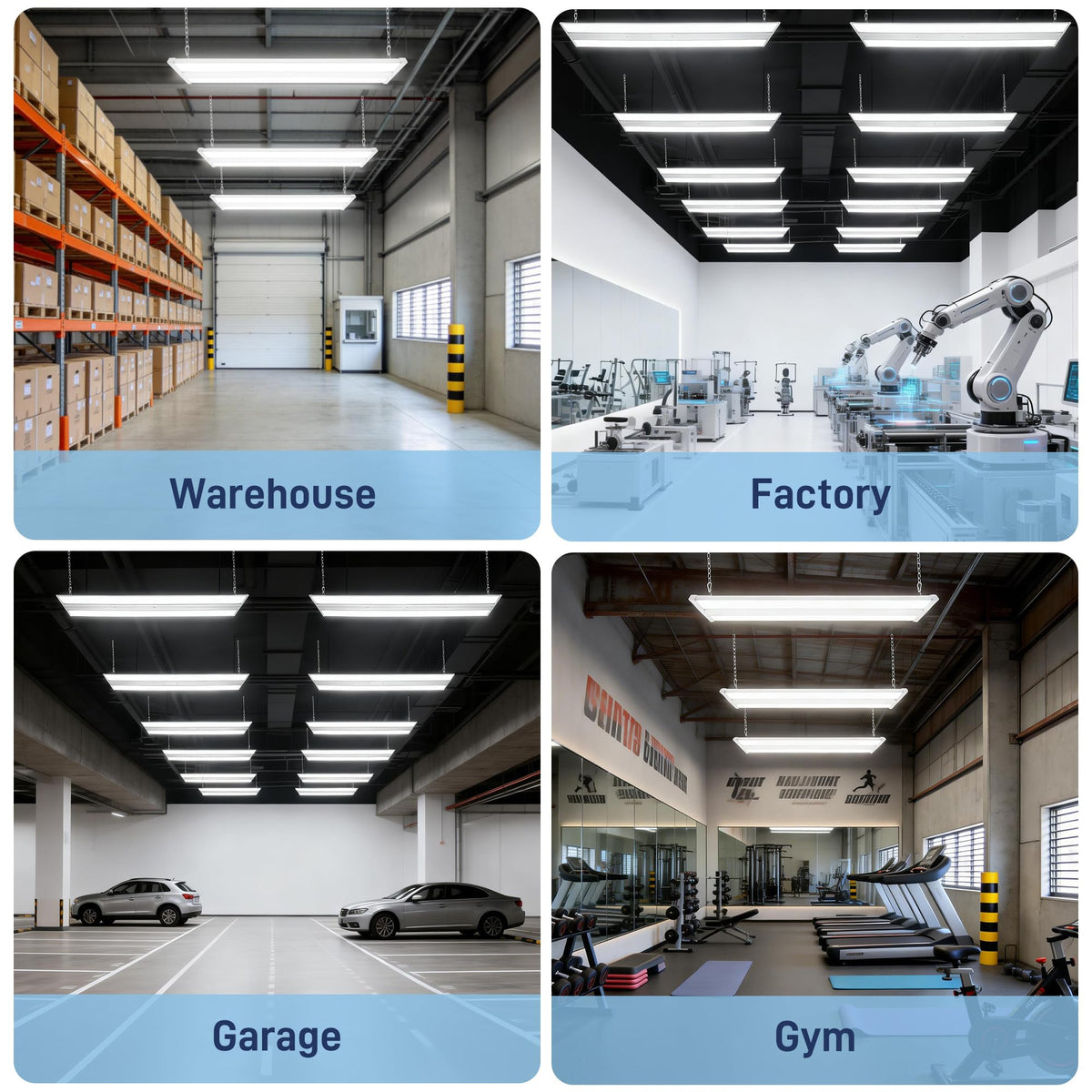 2FT 150W LED Linear High Bay Shop Light (2FT)
